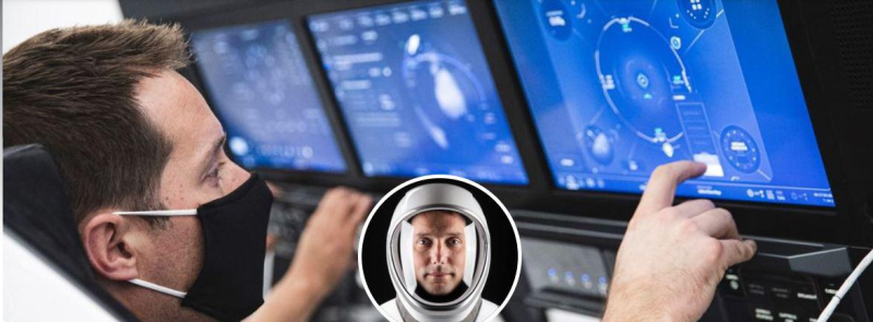 « Dans la combi de Thomas Pesquet »