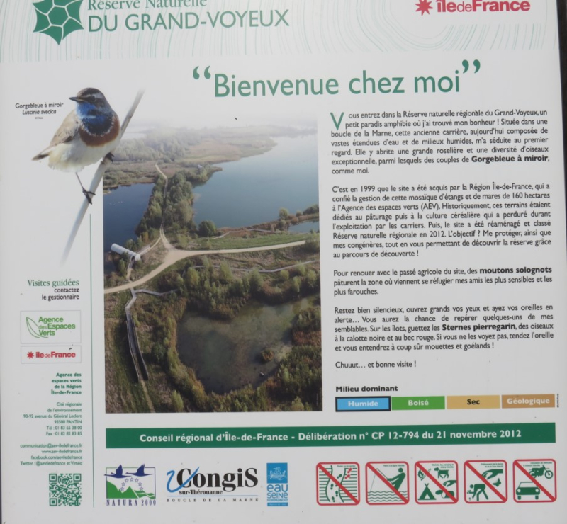 Visite à la Réserve Naturelle du Grand Voyeux à Congis-sur-Thérouanne