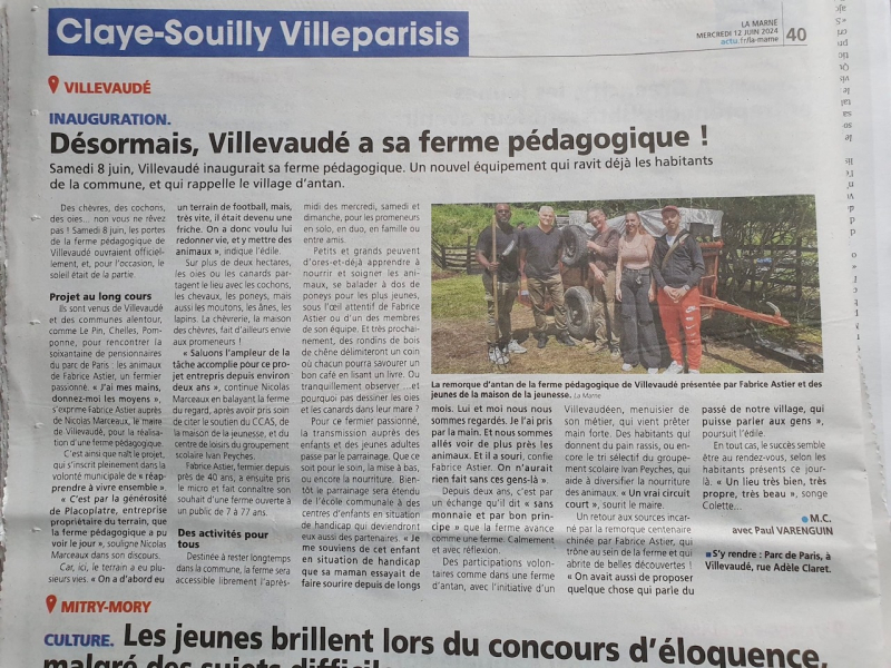 La ferme pédagogique a ouvert ses portes